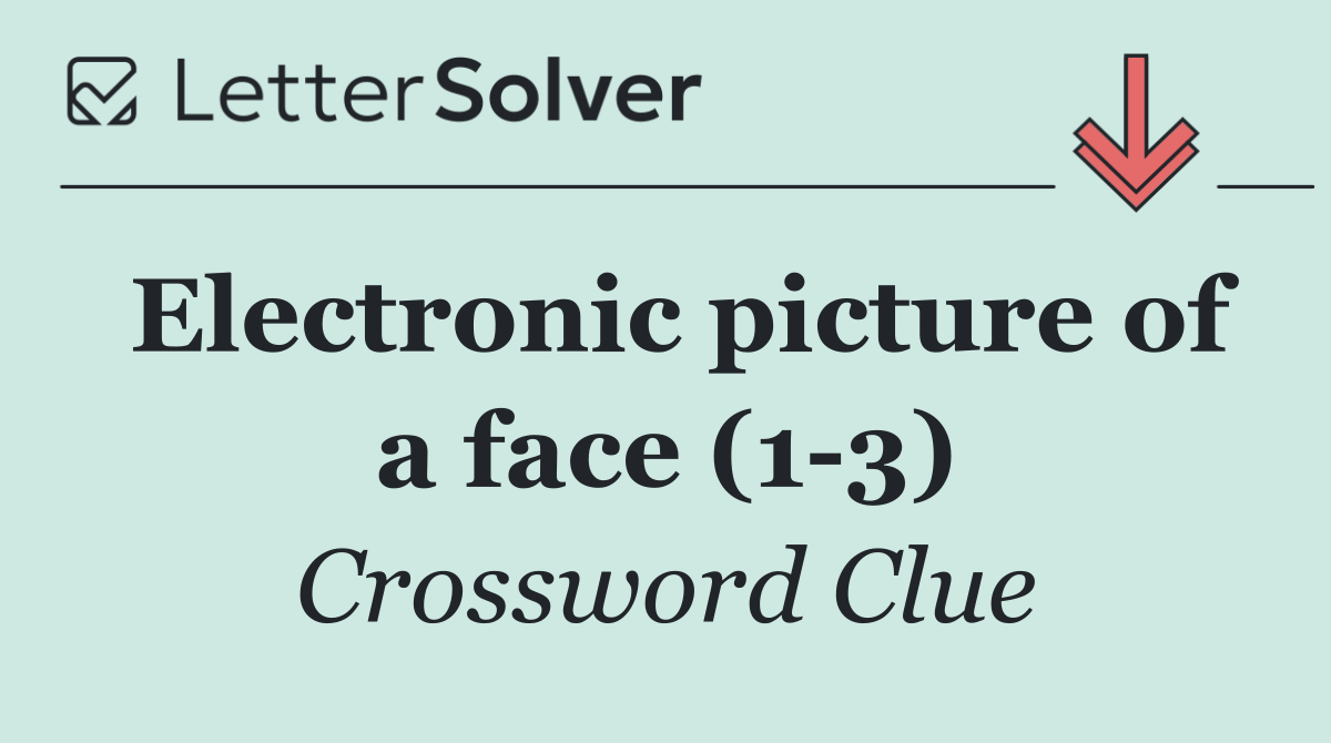 Electronic picture of a face (1 3)