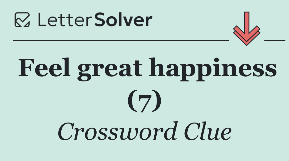 Feel great happiness (7)