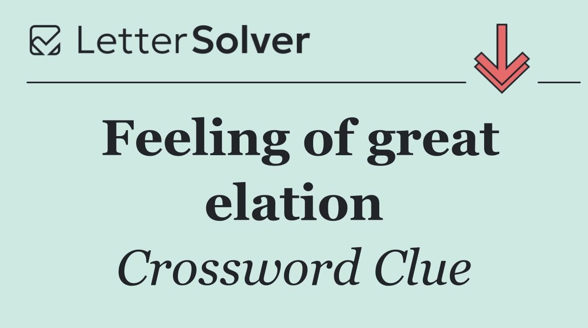 Feeling of great elation