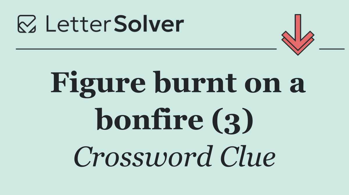 Figure burnt on a bonfire (3)