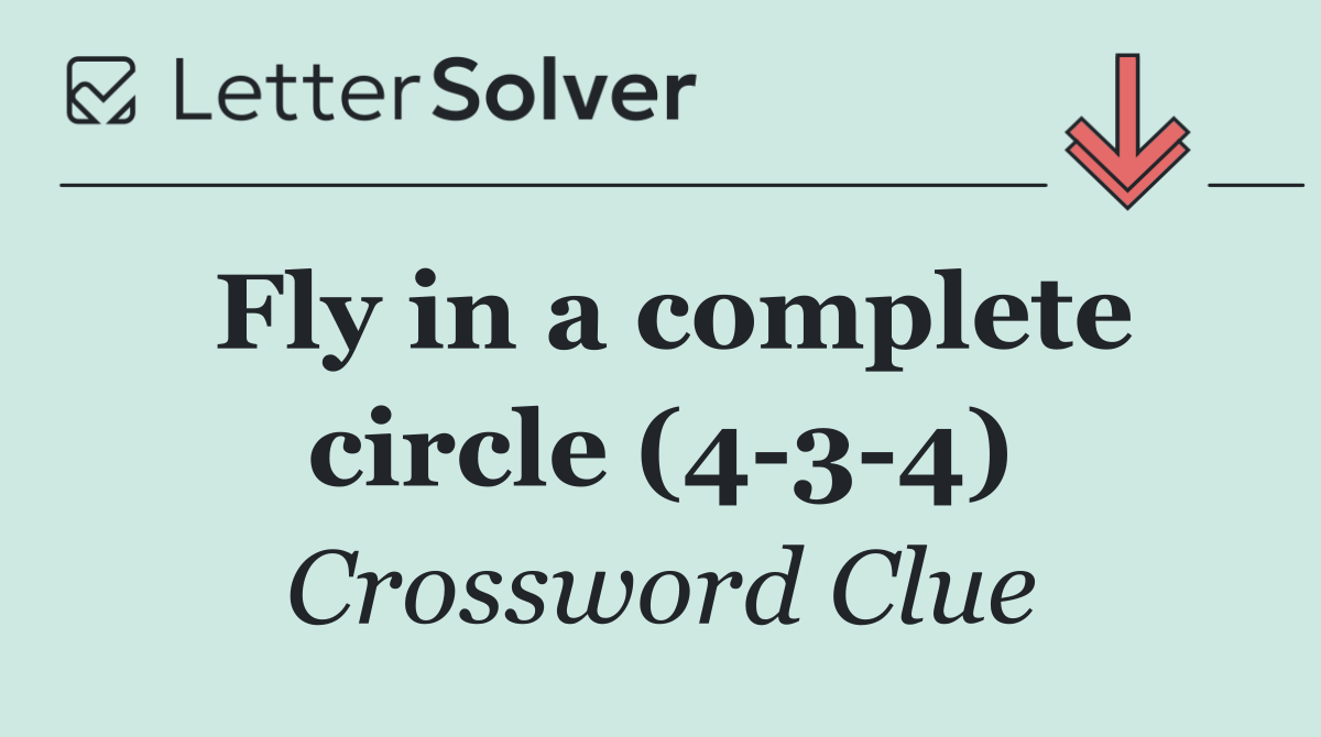 Fly in a complete circle (4 3 4)