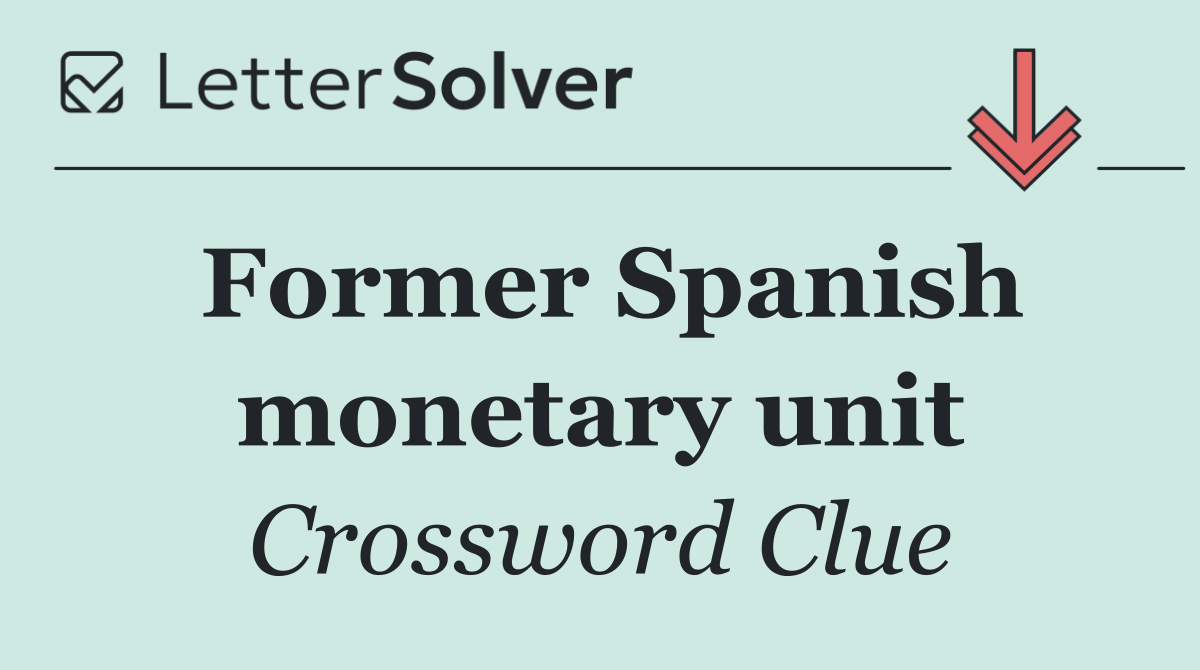 Former Spanish monetary unit