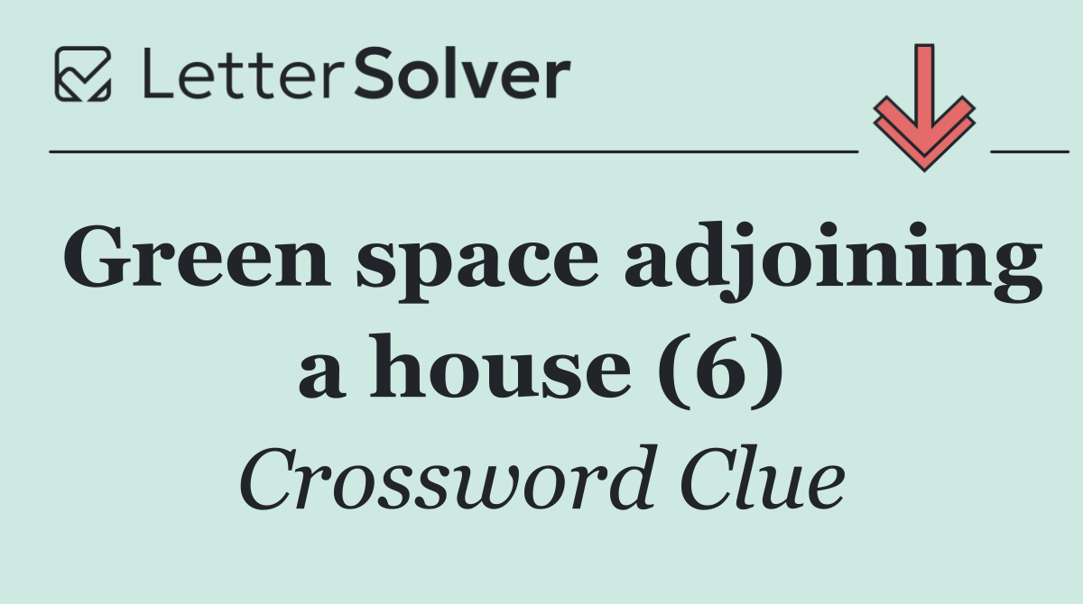 Green space adjoining a house (6)