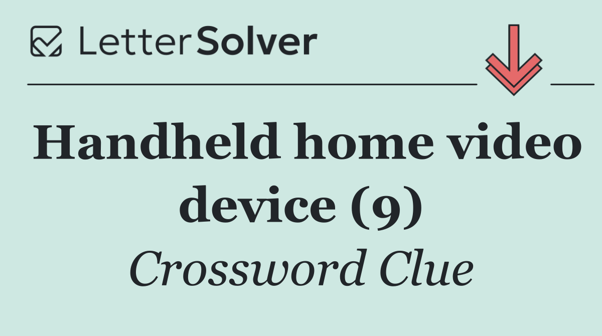 Handheld home video device (9)