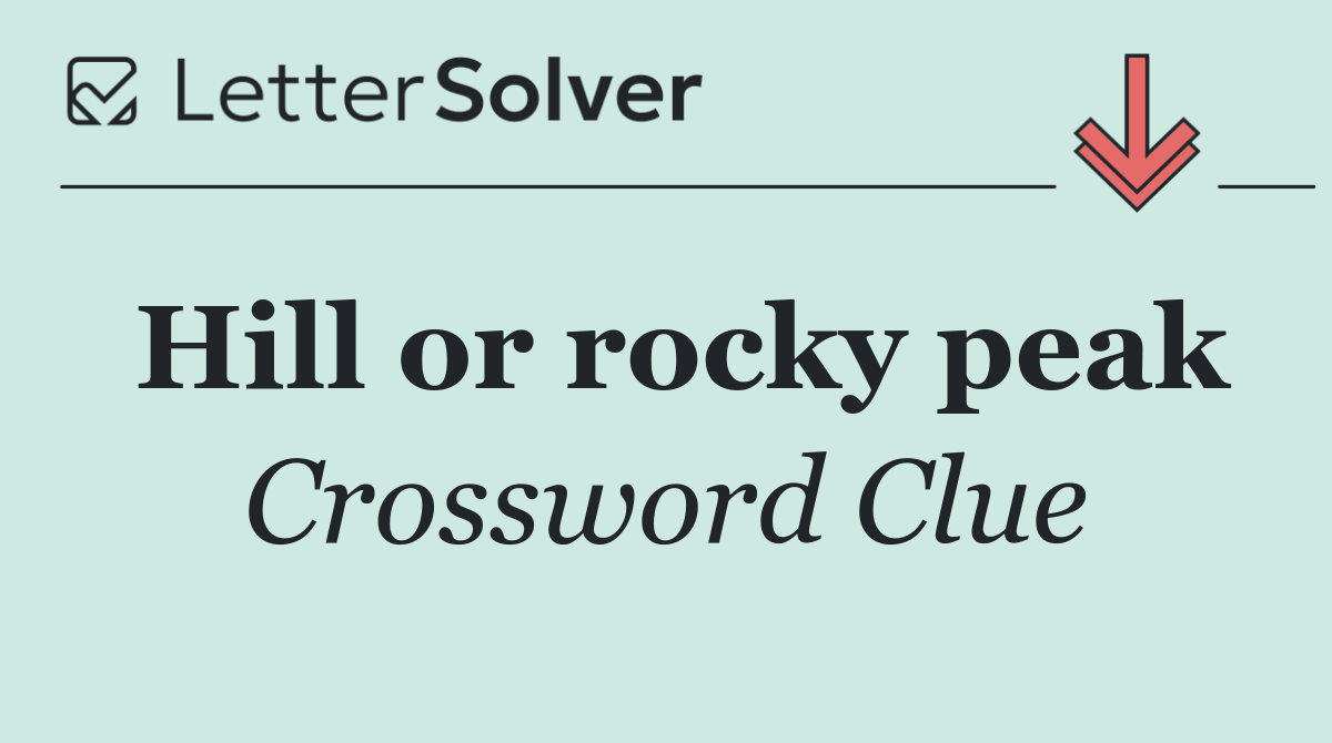 Hill or rocky peak