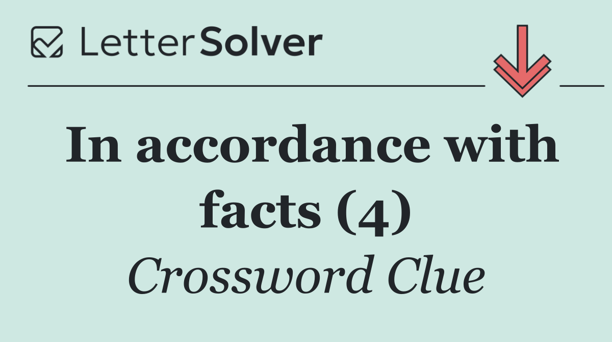 In accordance with facts (4)