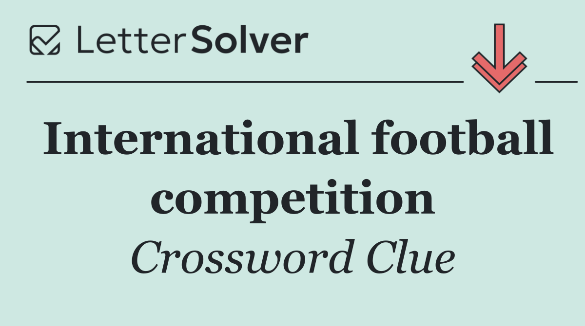 International football competition