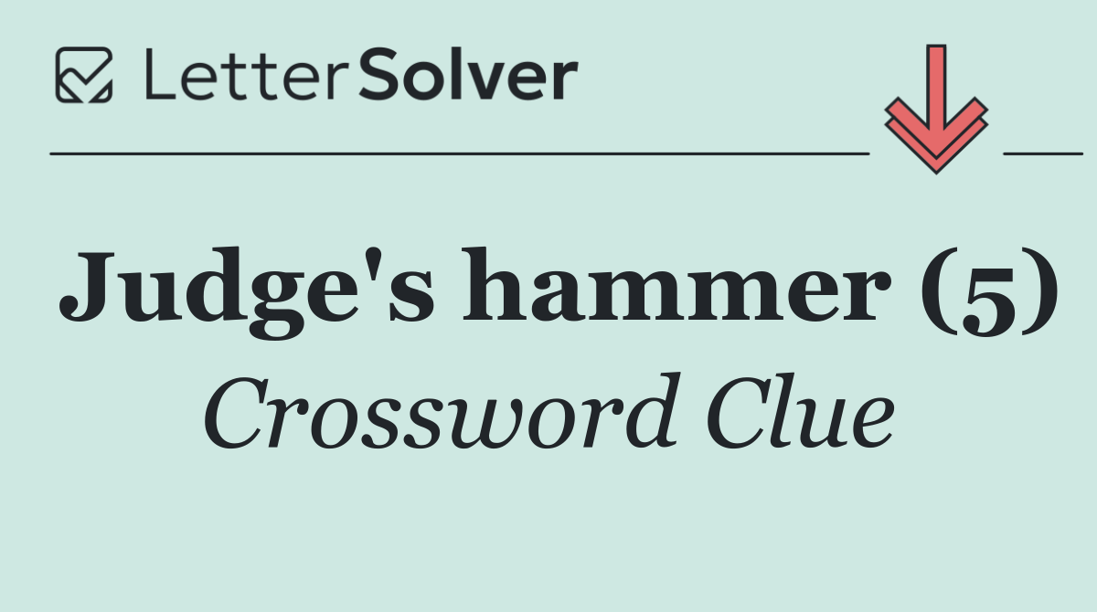 Judge's hammer (5)