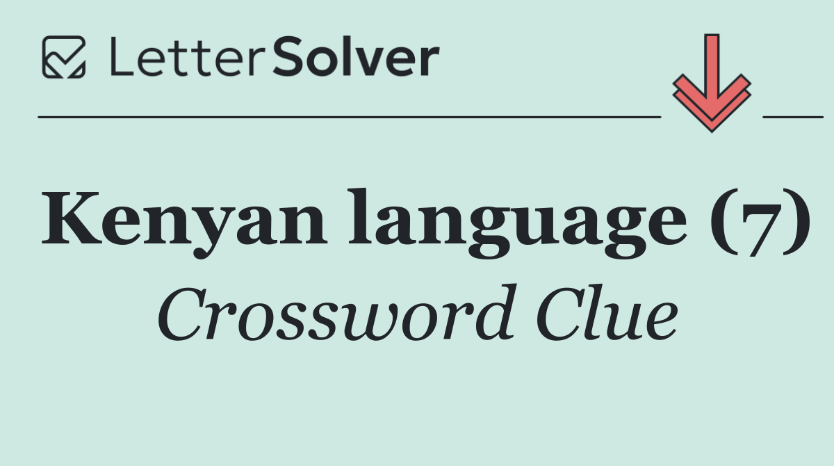 Kenyan language (7)