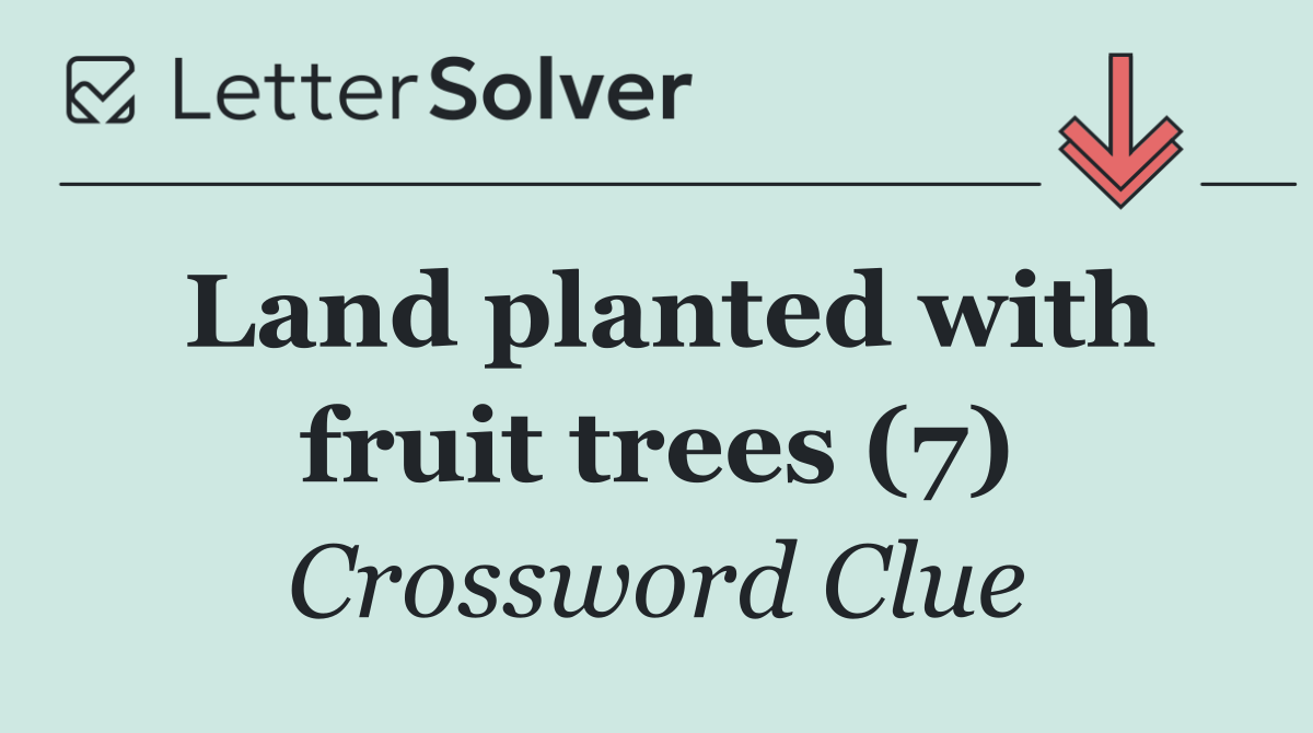 Land planted with fruit trees (7)