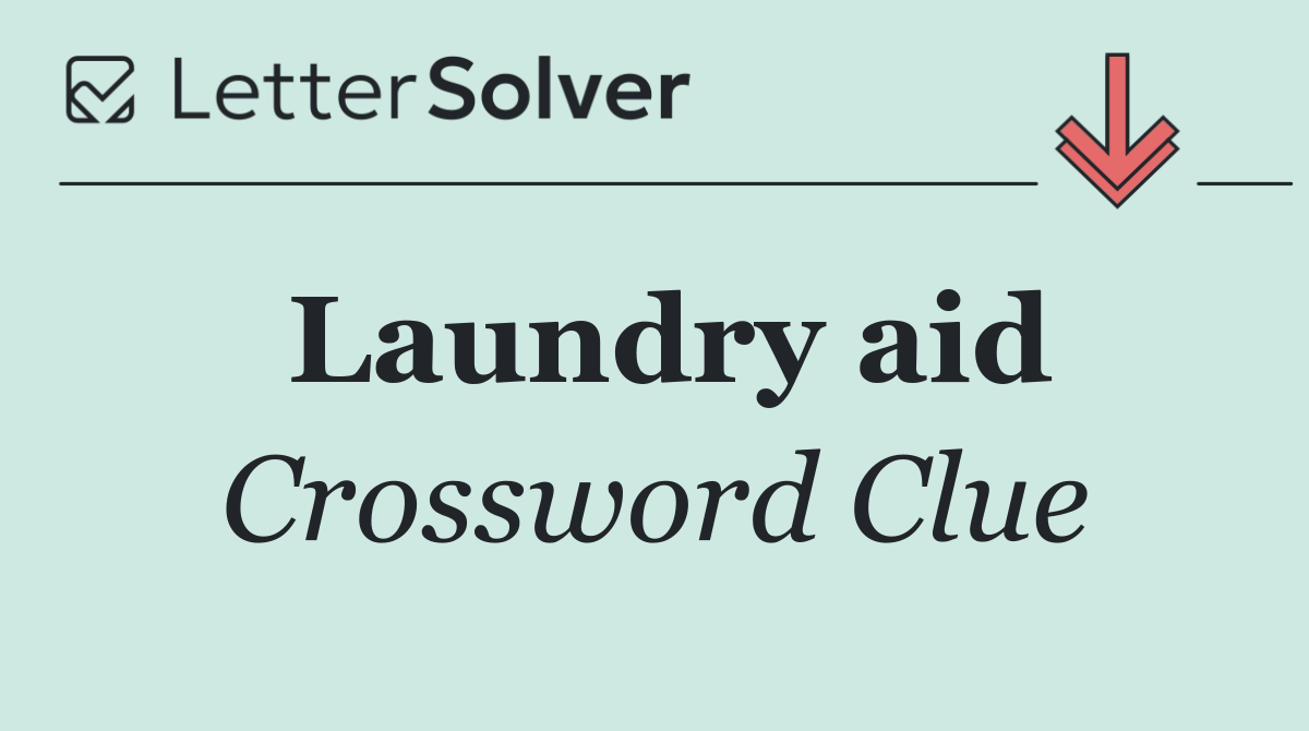 Laundry aid