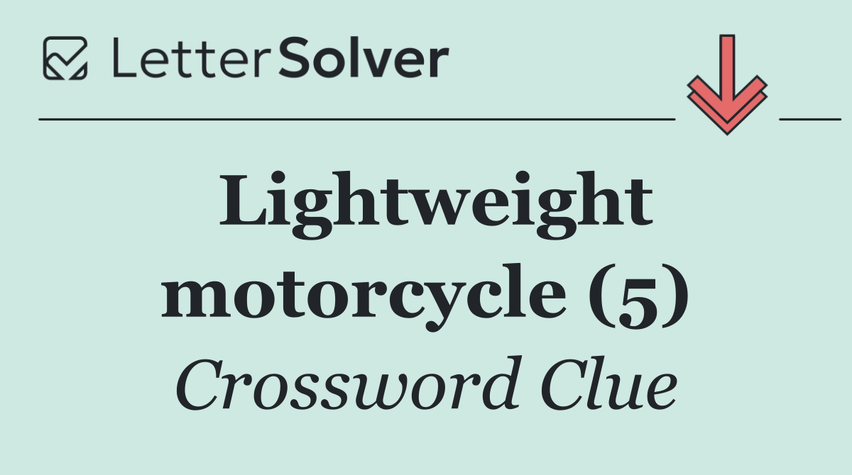 Lightweight motorcycle (5)