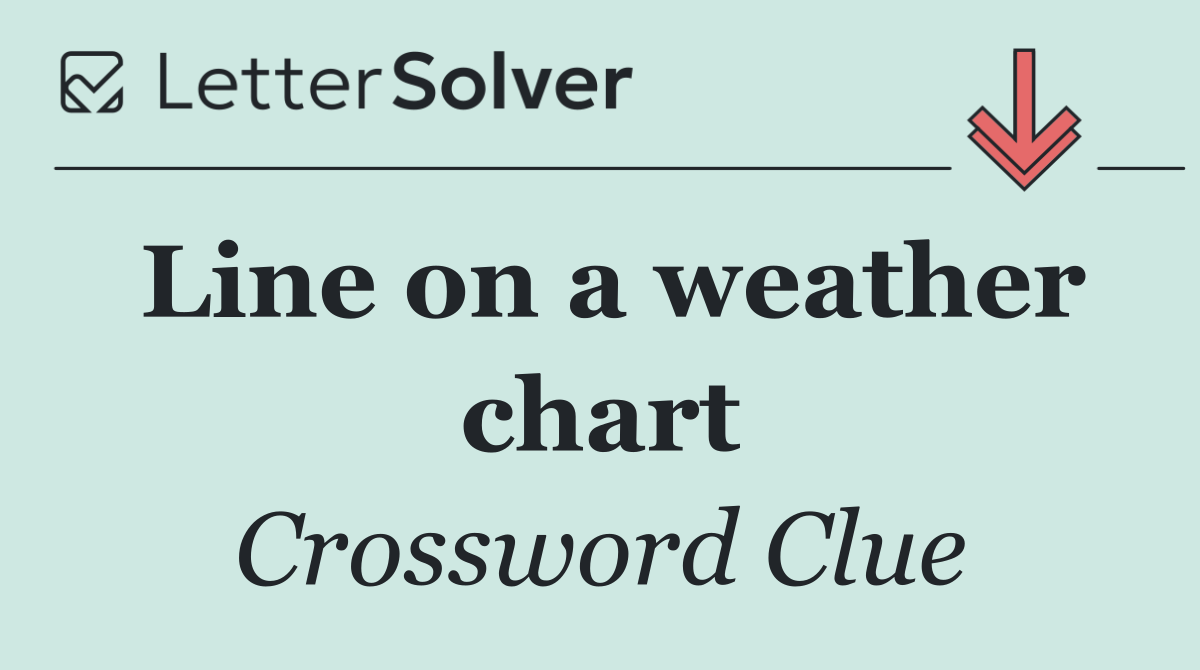 Line on a weather chart
