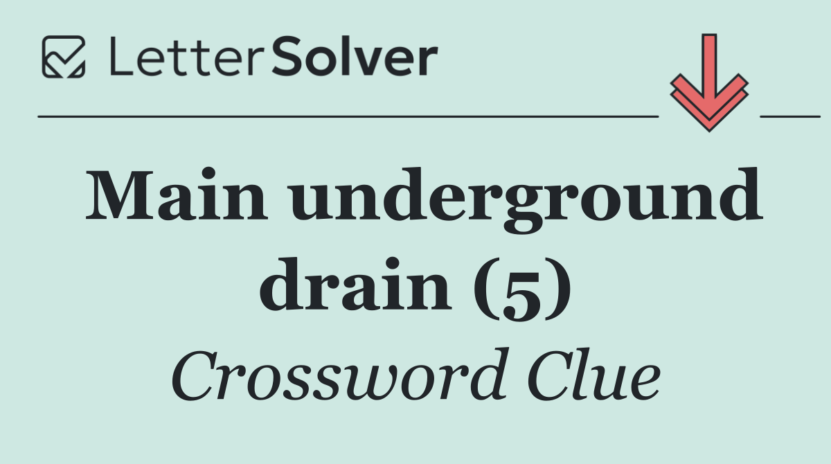 Main underground drain (5)