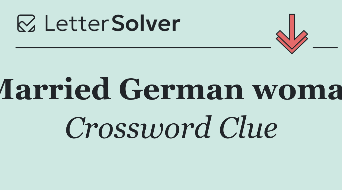 Married German woman