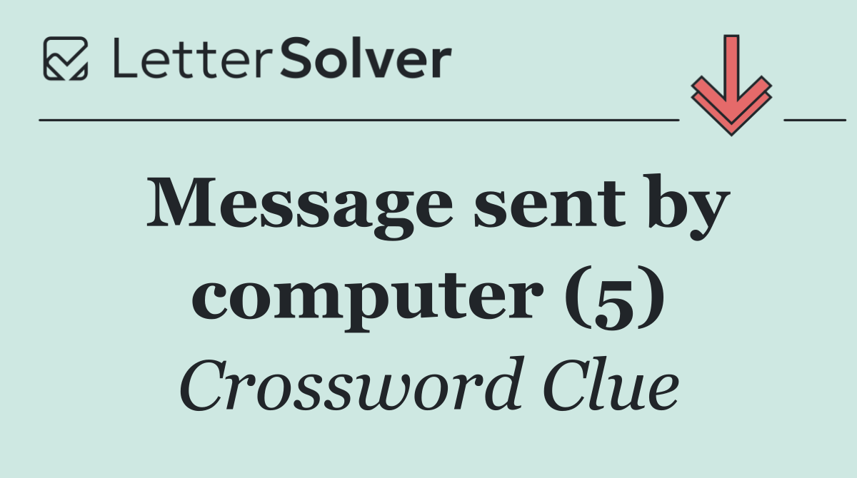 Message sent by computer (5)