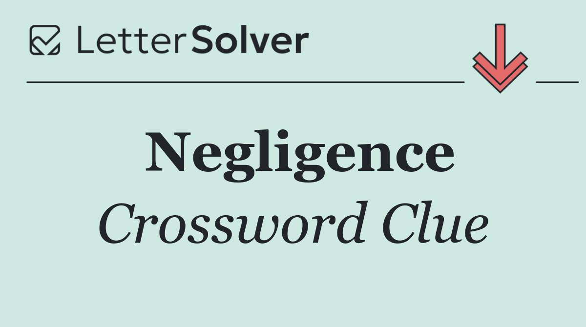 Negligence