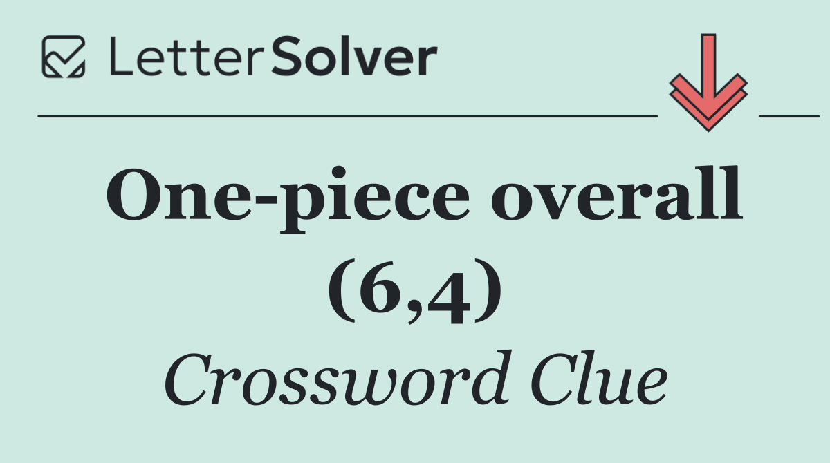 One piece overall (6,4)