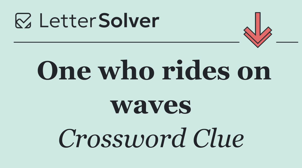 One who rides on waves