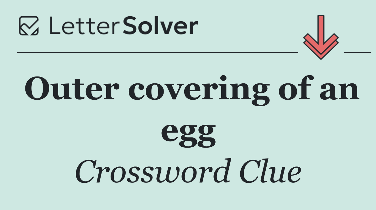 Outer covering of an egg