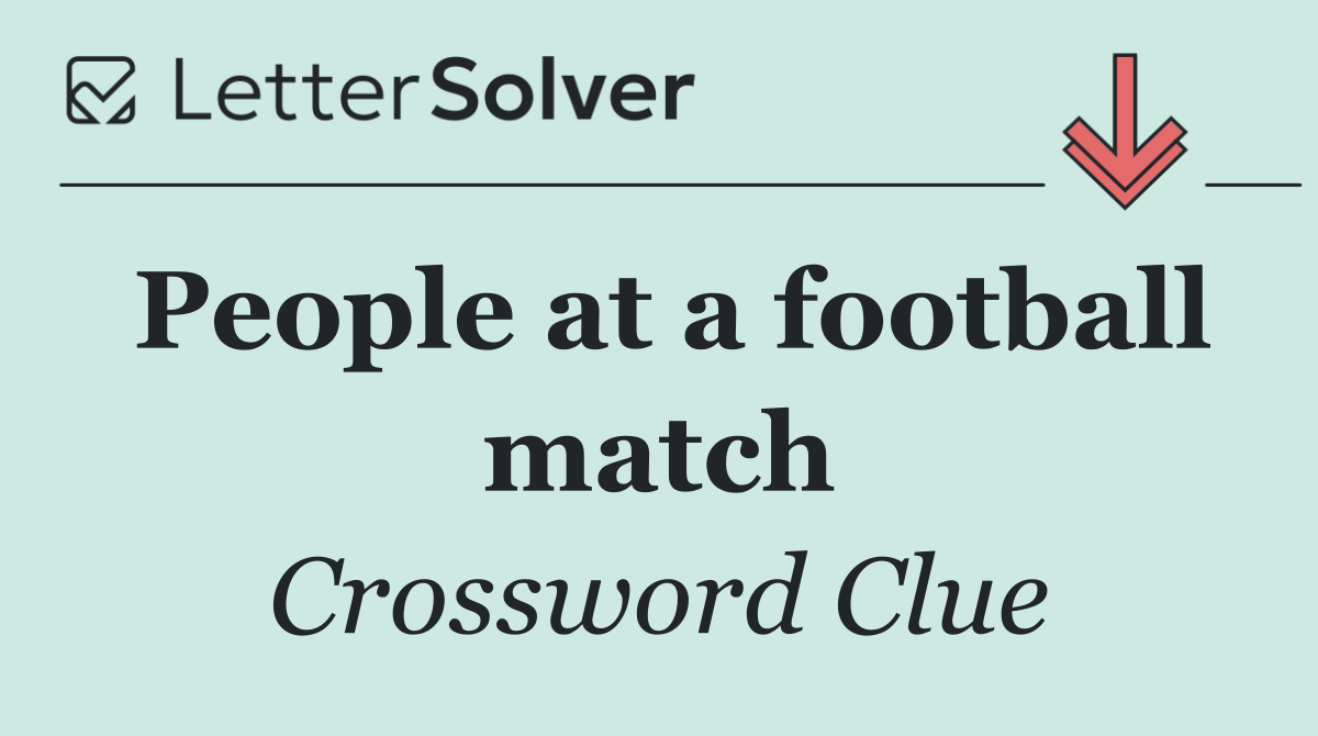 People at a football match
