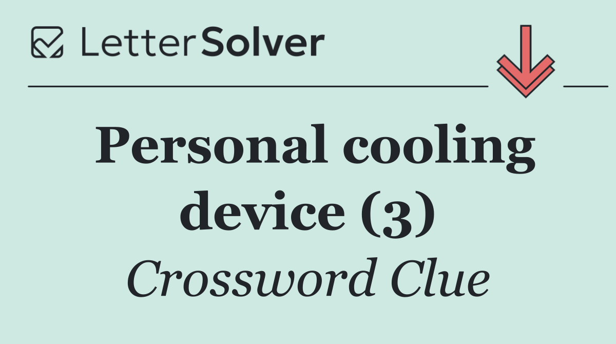 Personal cooling device (3)
