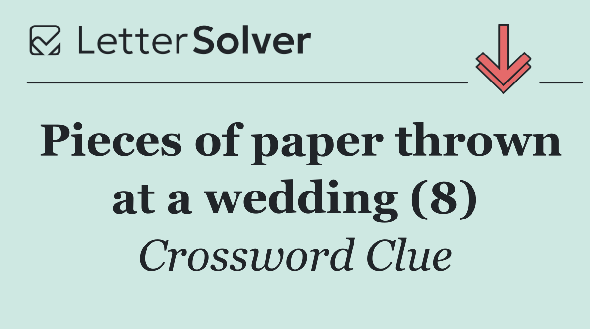 Pieces of paper thrown at a wedding (8)