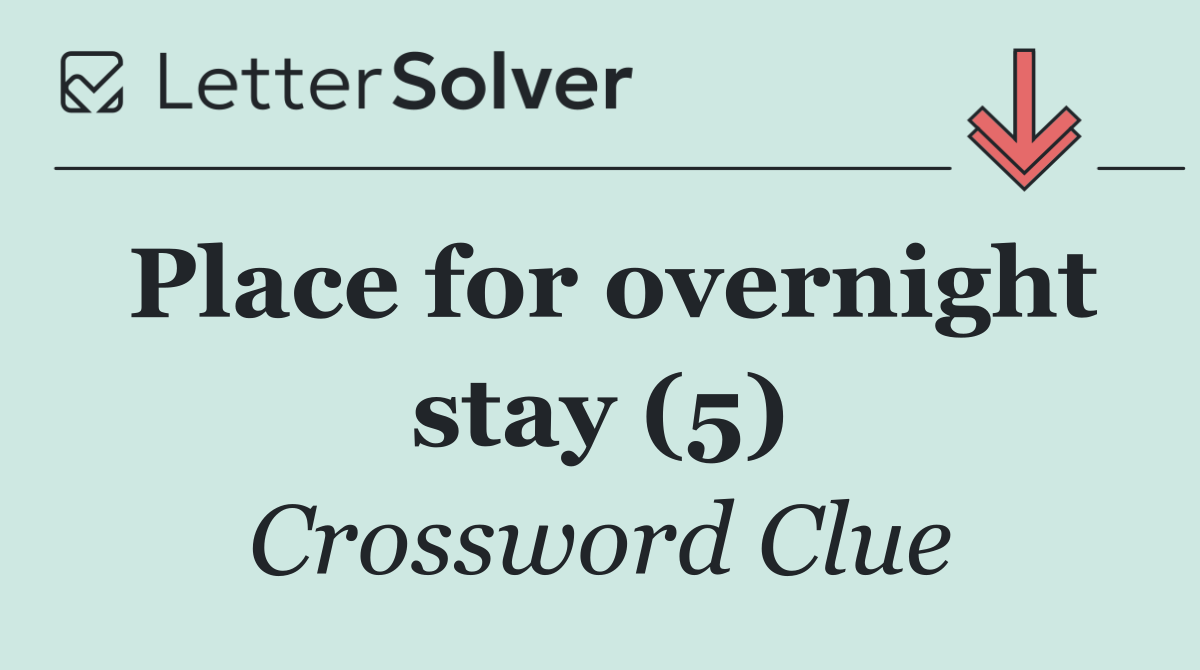 Place for overnight stay (5)
