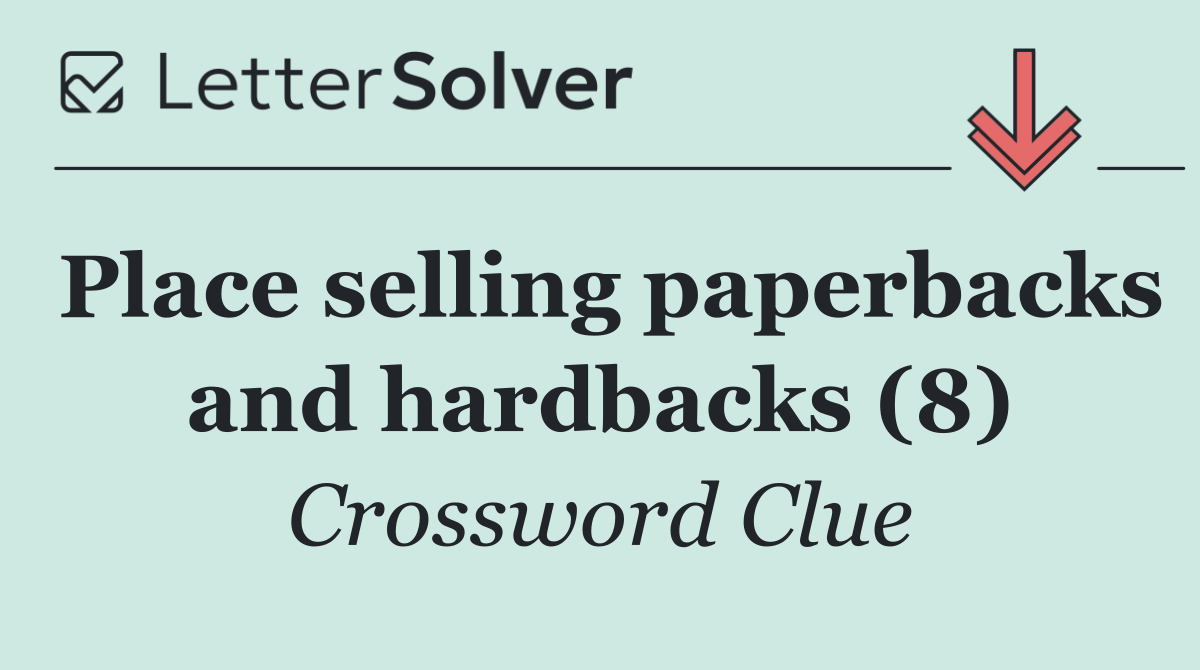 Place selling paperbacks and hardbacks (8)