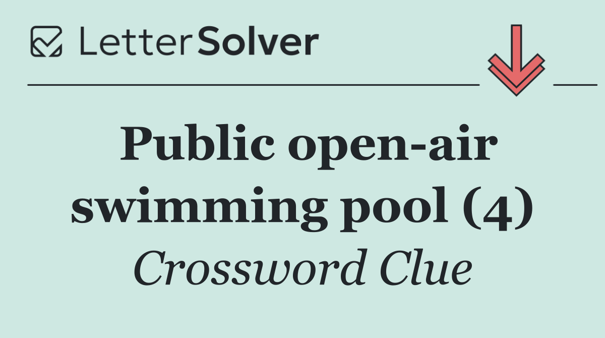 Public open air swimming pool (4)