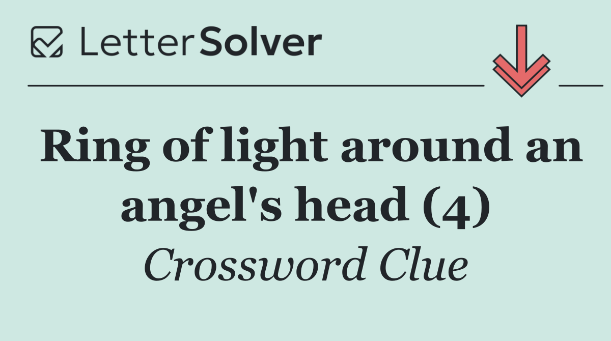 Ring of light around an angel's head (4)