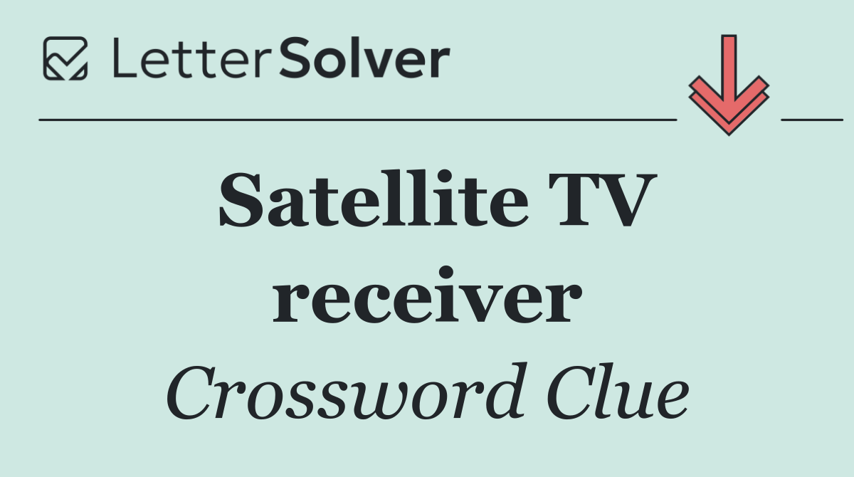 Satellite TV receiver