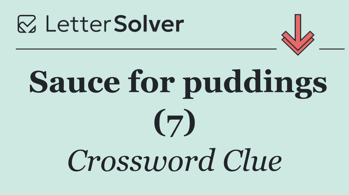 Sauce for puddings (7)