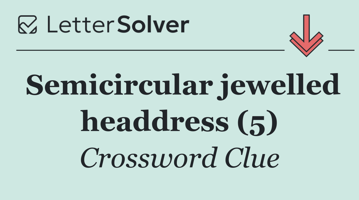 Semicircular jewelled headdress (5)