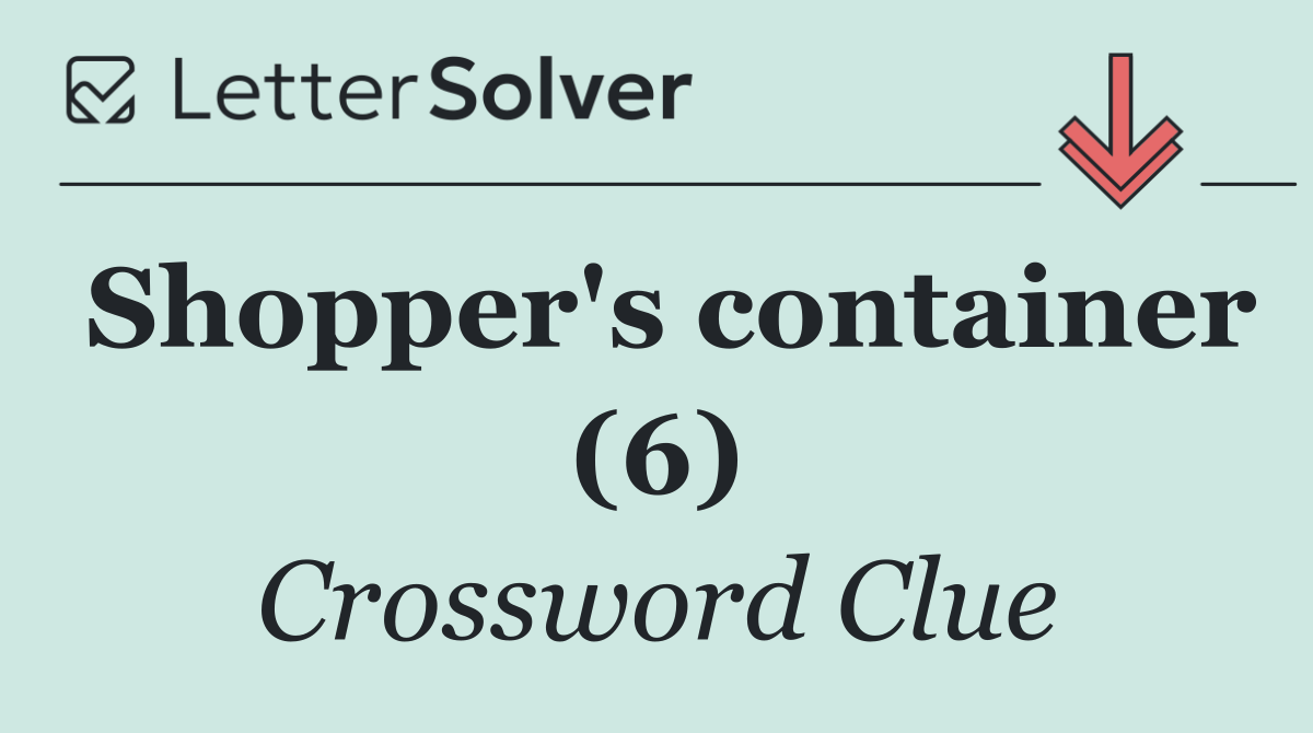 Shopper's container (6)