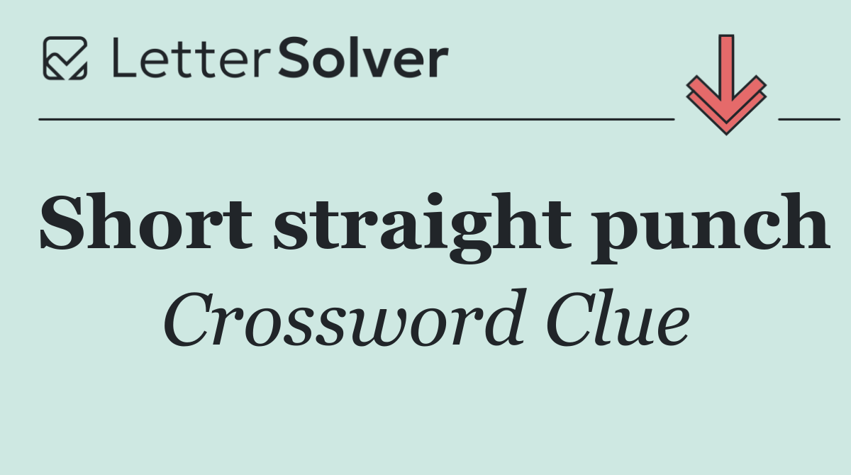 Short straight punch