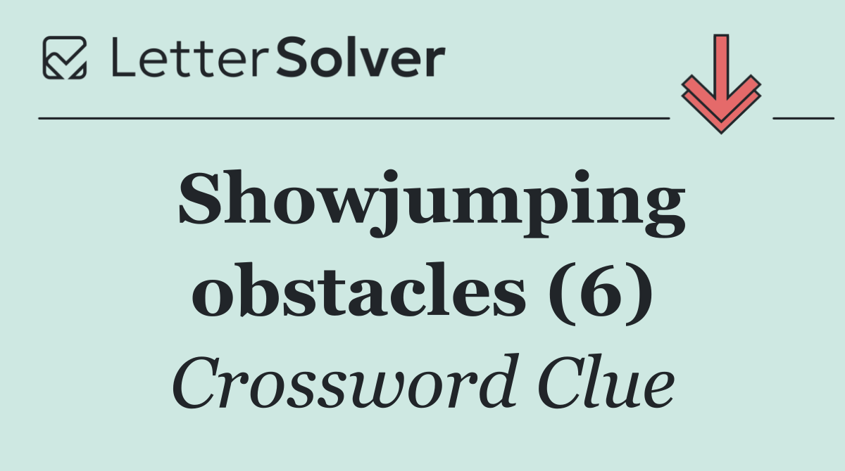 Showjumping obstacles (6)