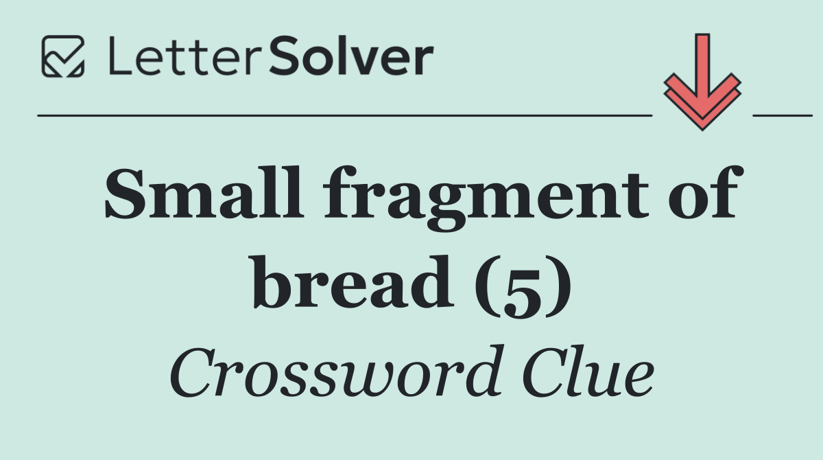 Small fragment of bread (5)