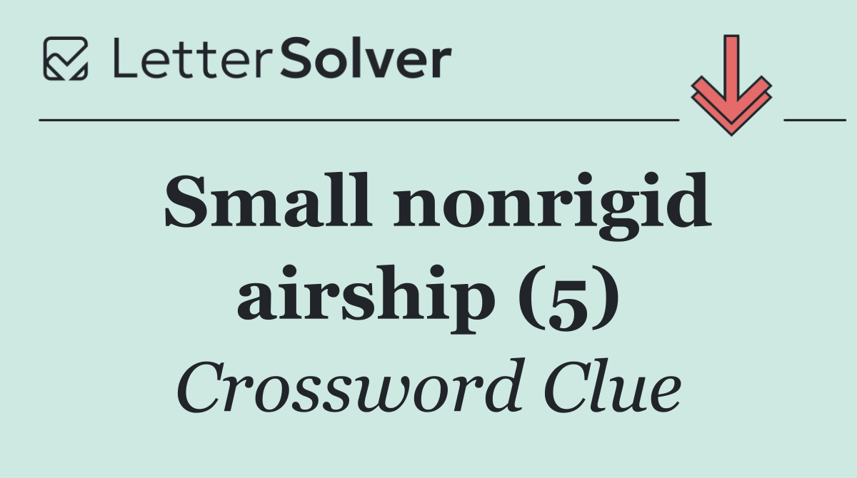 Small nonrigid airship (5)