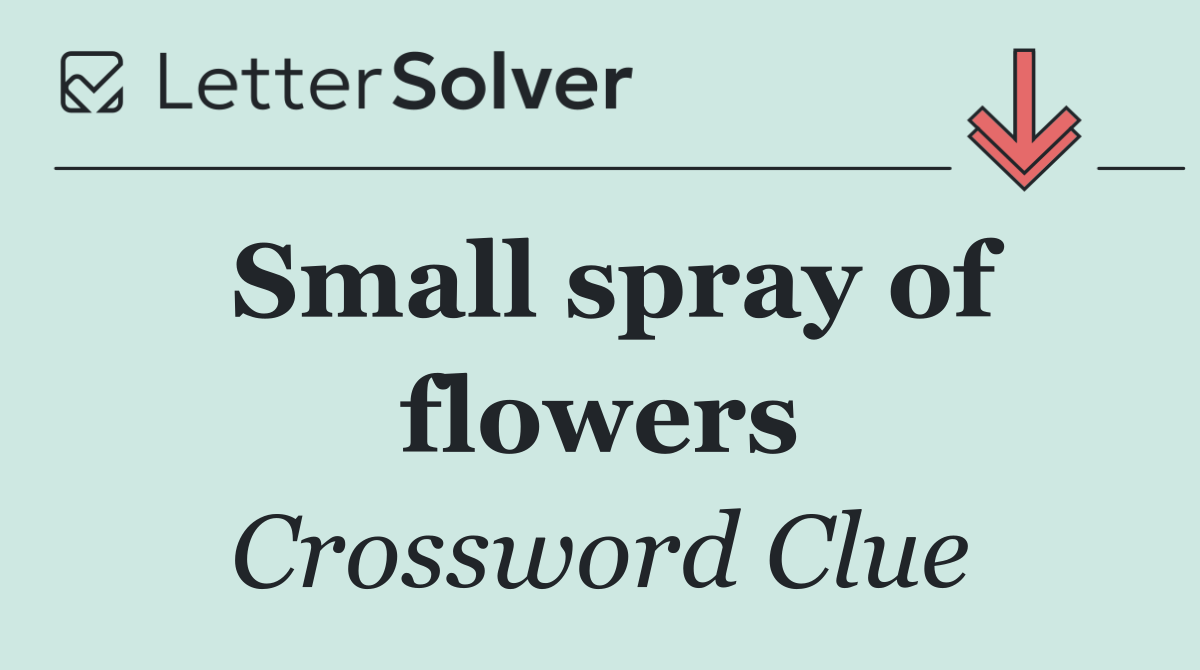 Small spray of flowers