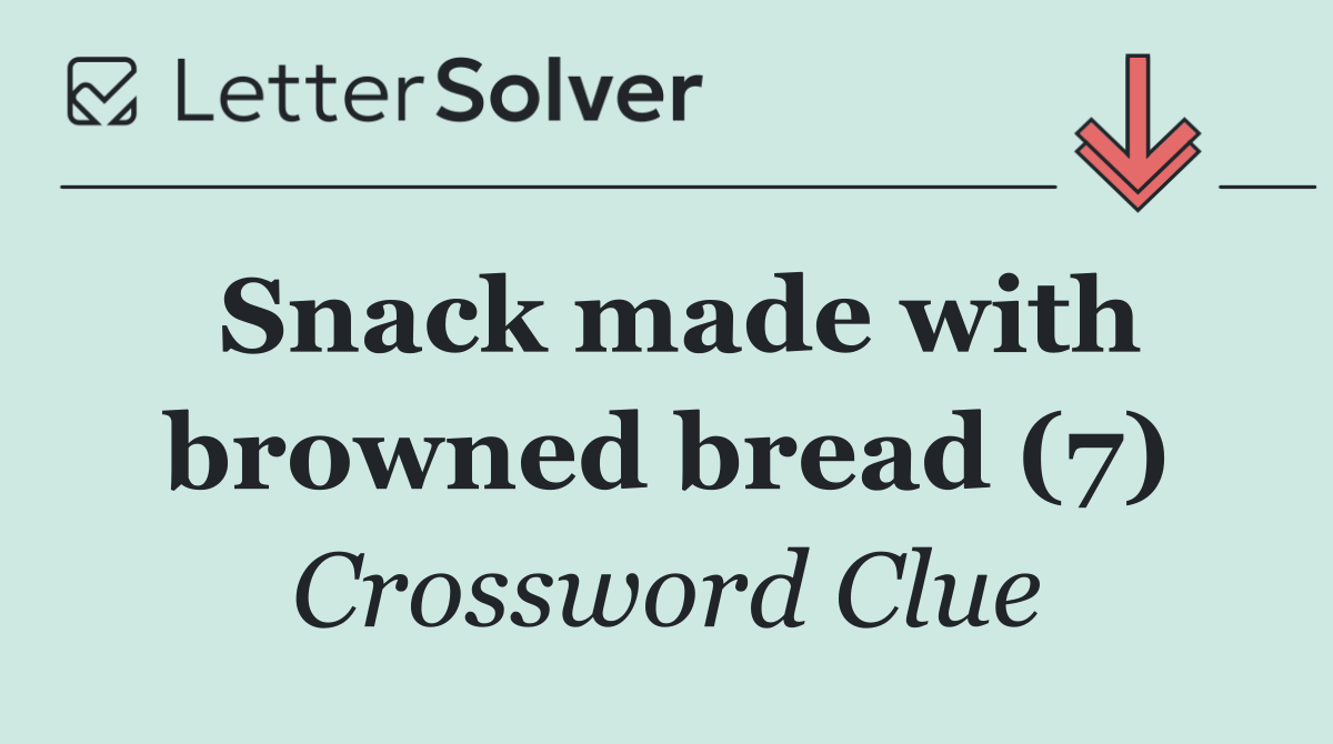 Snack made with browned bread (7)