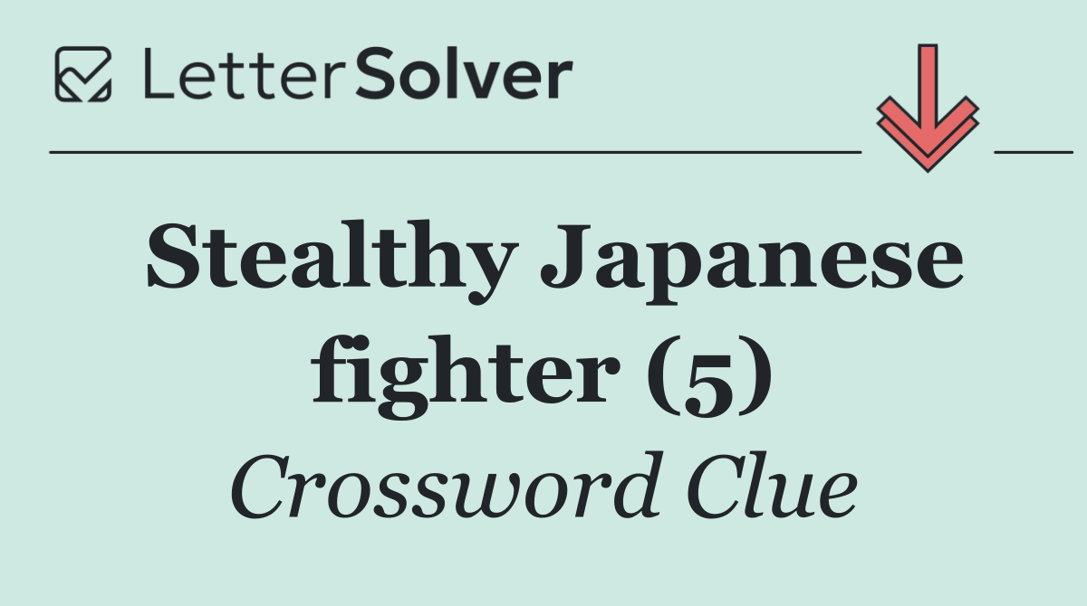 Stealthy Japanese fighter (5)