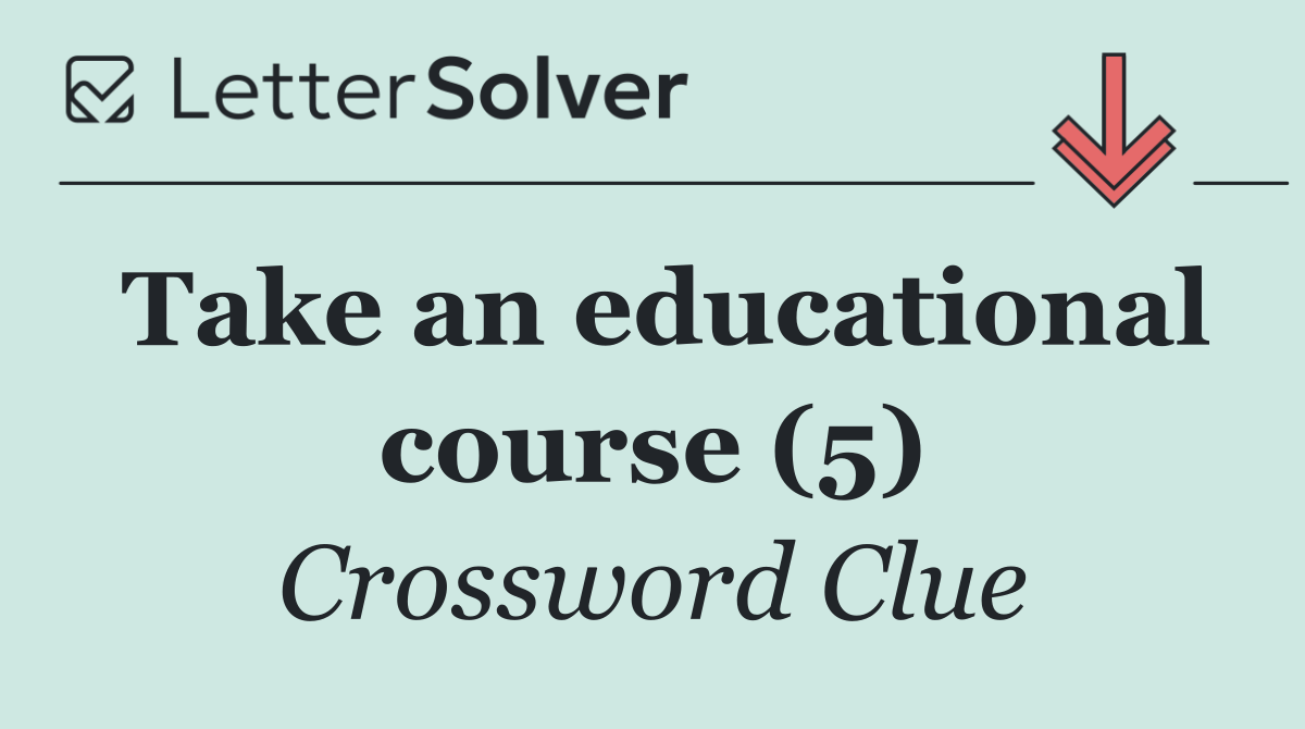 Take an educational course (5)