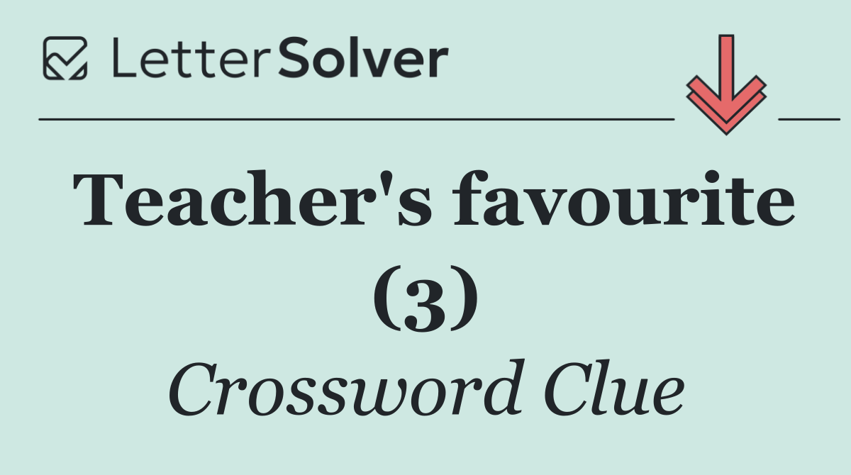Teacher's favourite (3)