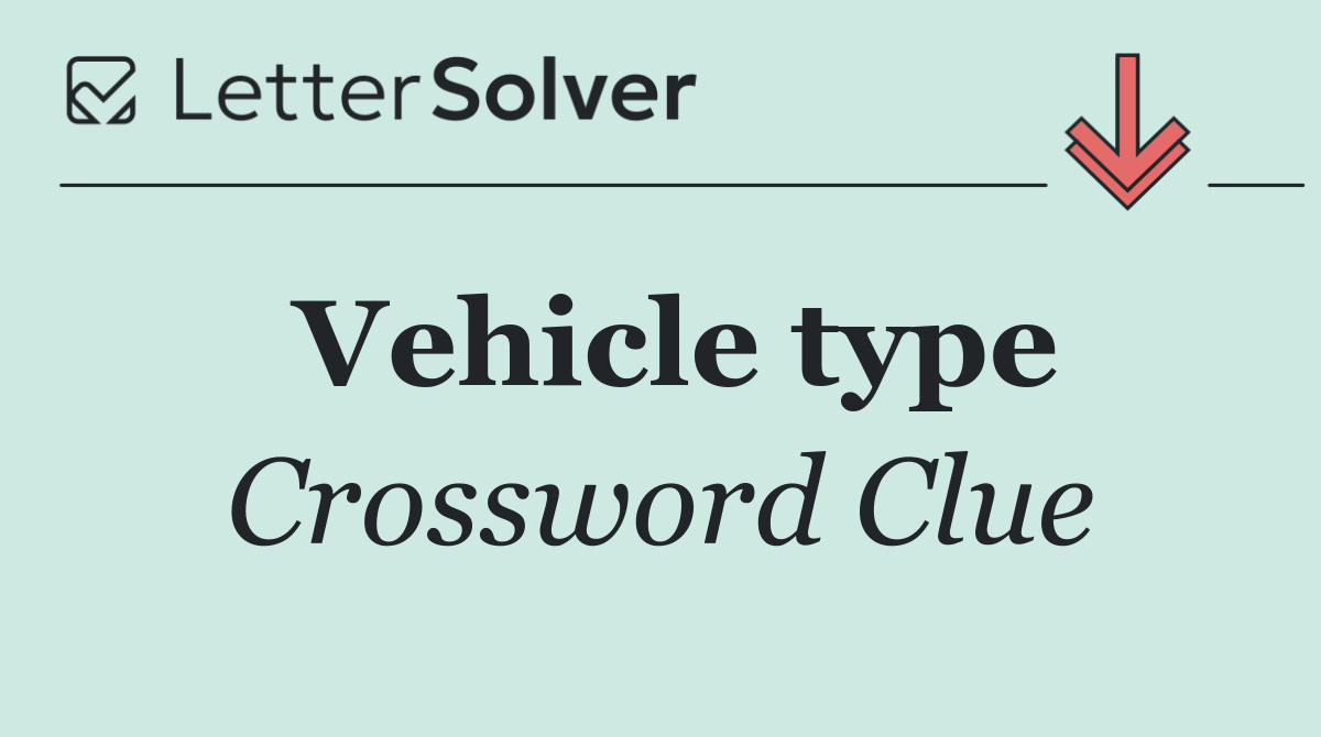 Vehicle type