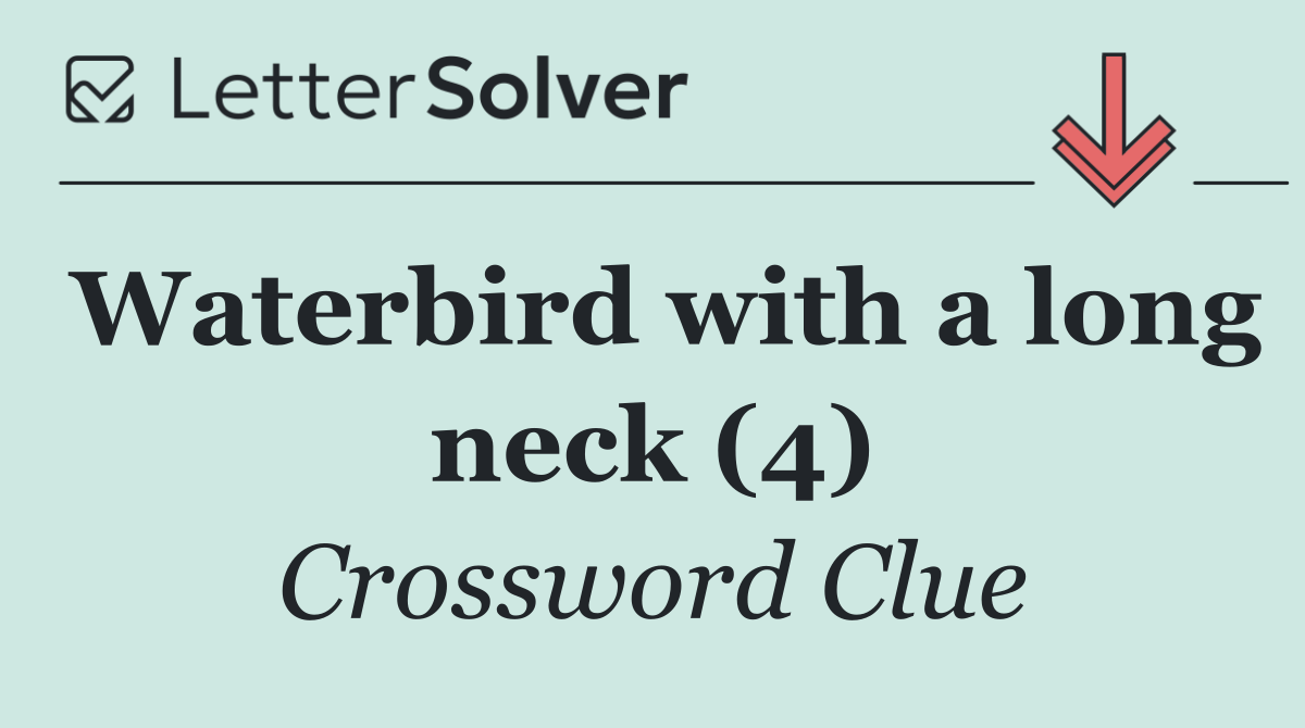 Waterbird with a long neck (4)