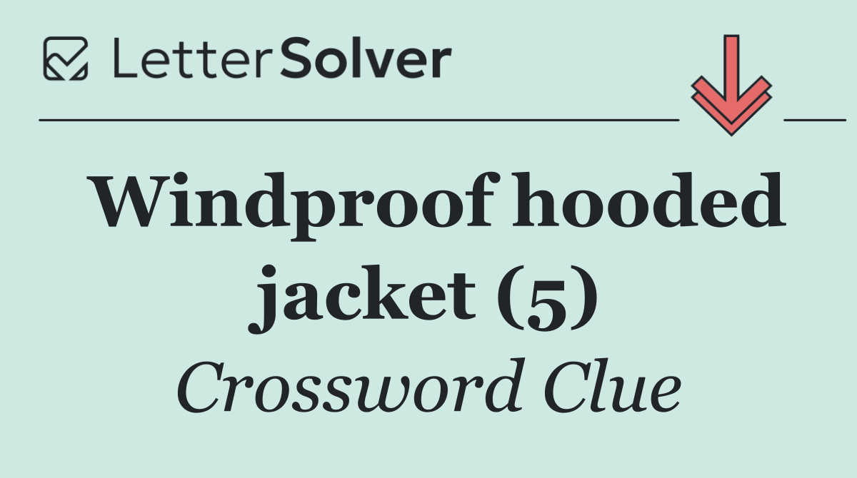 Windproof hooded jacket (5)