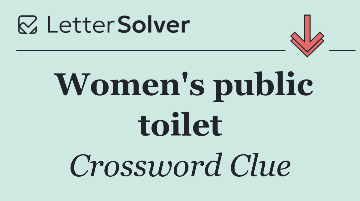Women's public toilet