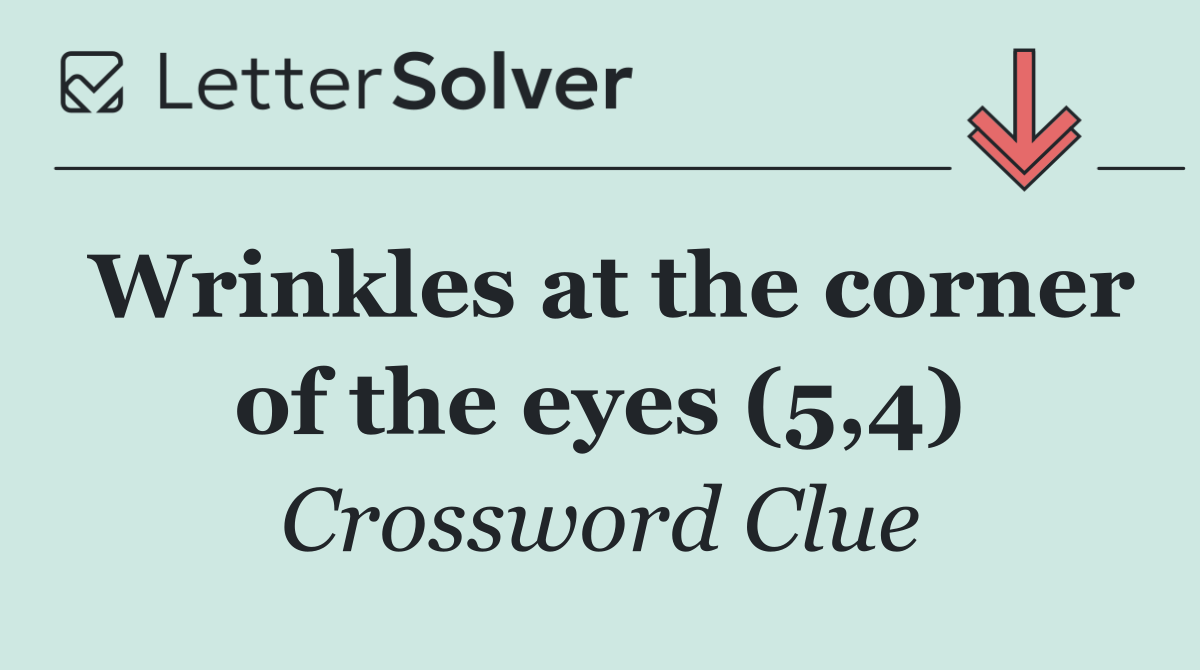 Wrinkles at the corner of the eyes (5,4)