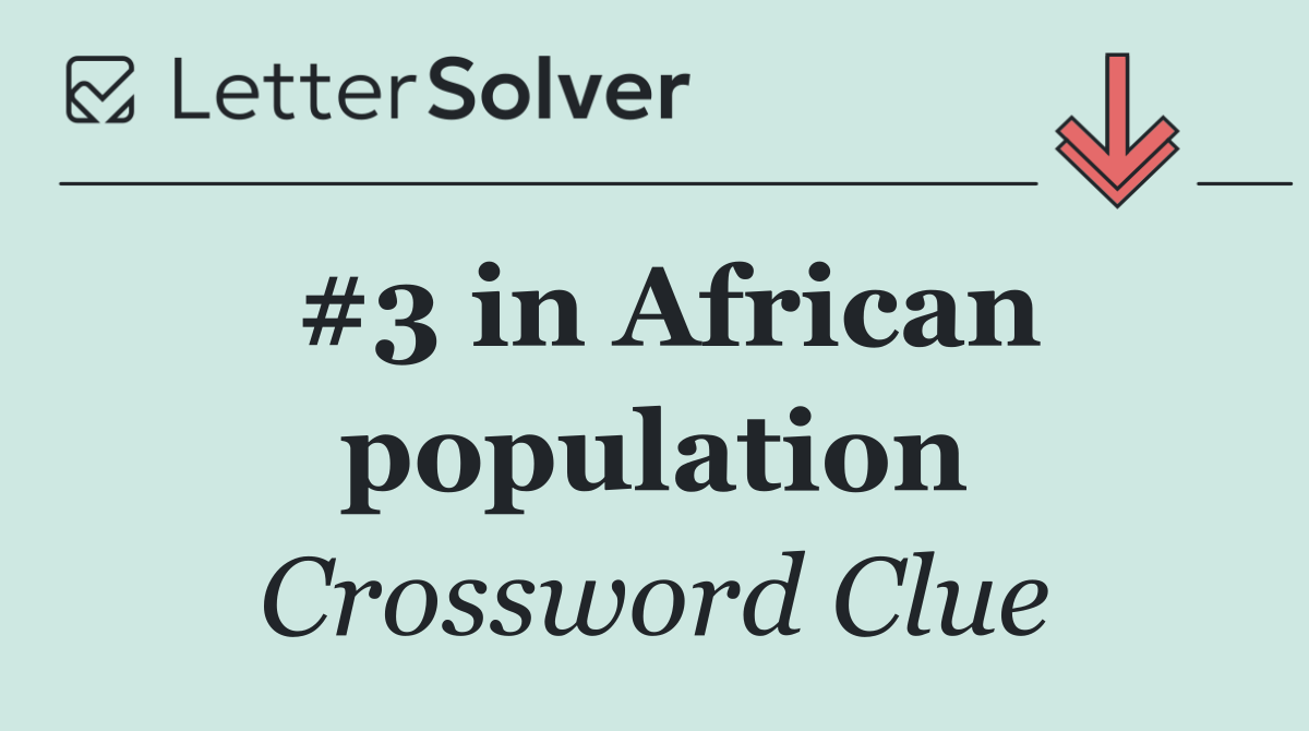#3 in African population